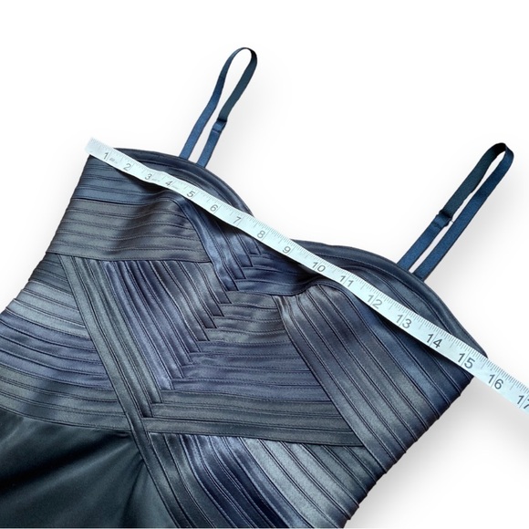 Bcbgmaxazria Sleeveless Bandage Bodycon Mini Dress in Smoke Combo Size 4 - Picture 11 of 16